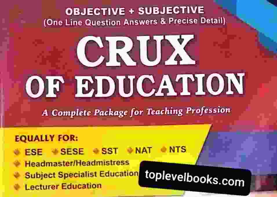 CRUX OF EDUCATION Objective & Subjective PDF Free